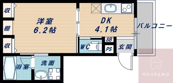 リアンコート江坂の物件間取画像